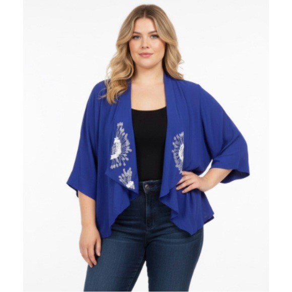 leifsdottir Jackets & Blazers - Leifsdottir by Anthropologie Purple 100% Silk Beaded Blazer Size Small